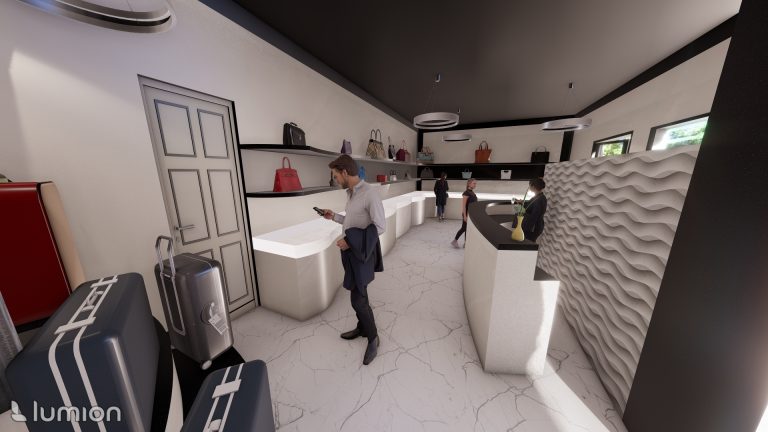 Boutique de maroquinerie de Luxe